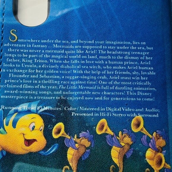 Disney Parks - iPhone XS Max Folio Case - The Little Mermaid VHS Cover - Picture 6 of 7